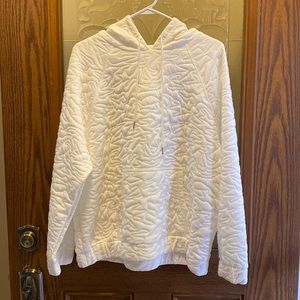 NINE WEST QUILTED WHITE HOODIE NWT